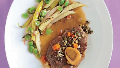 Ossobucco mit Bohnen