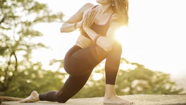Outdoor-Yoga am Meer