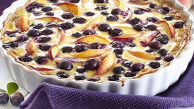 Pfirsich-Blaubeer-Tarte Rezept