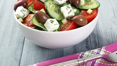 Ein griechischer Salat - Das Rezept finden Sie bei uns 