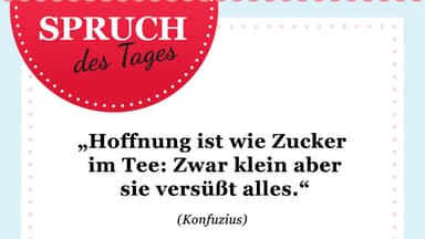 Spruch des Tages für den 1. Mai 