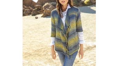 Strickanleitung für Cardigan mit Farbverlauf