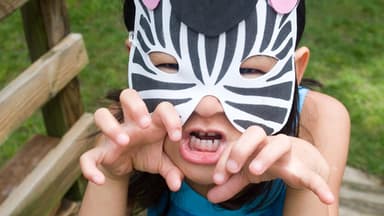 Tiermaske aus Papier basteln