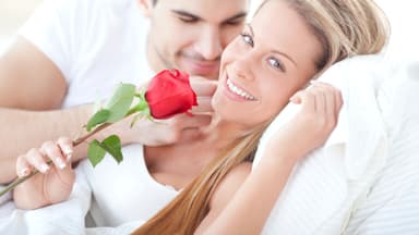 Glückliches Hochzeitspaar