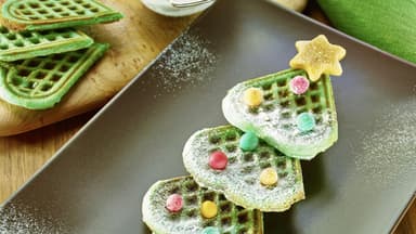 Weihnachtsbaum Waffeln
