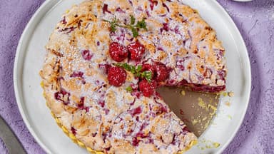Glutenfreie Himbeer Baiser Tarte 2