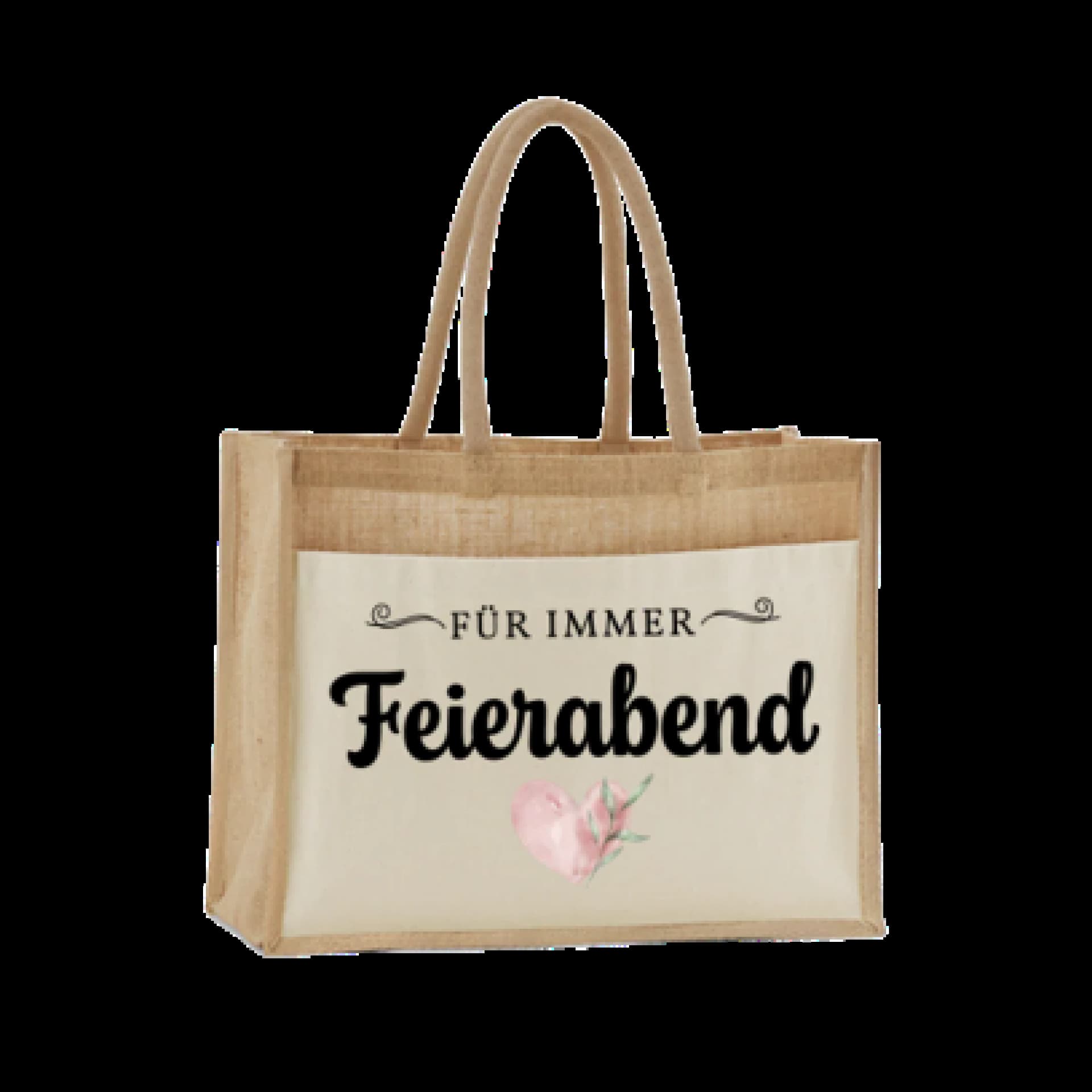 Jutebeutel mit Spruch