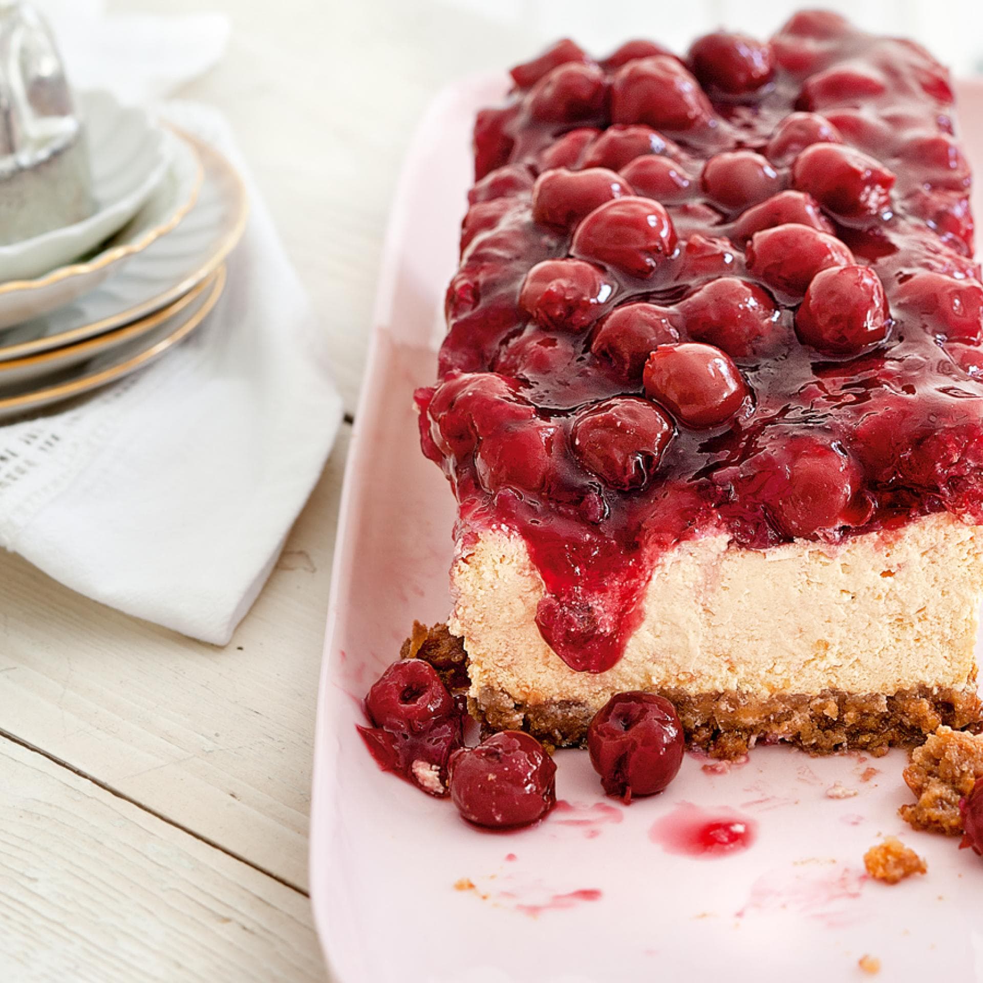 Cheesecake Kirsch Haube