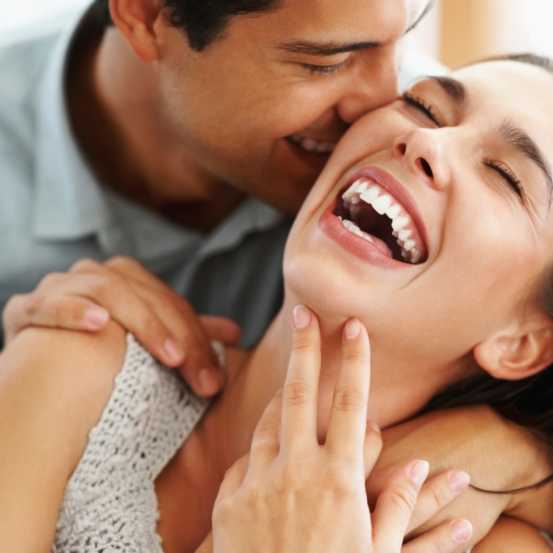 Die perfekte Partnerschaft Göückliches Paar