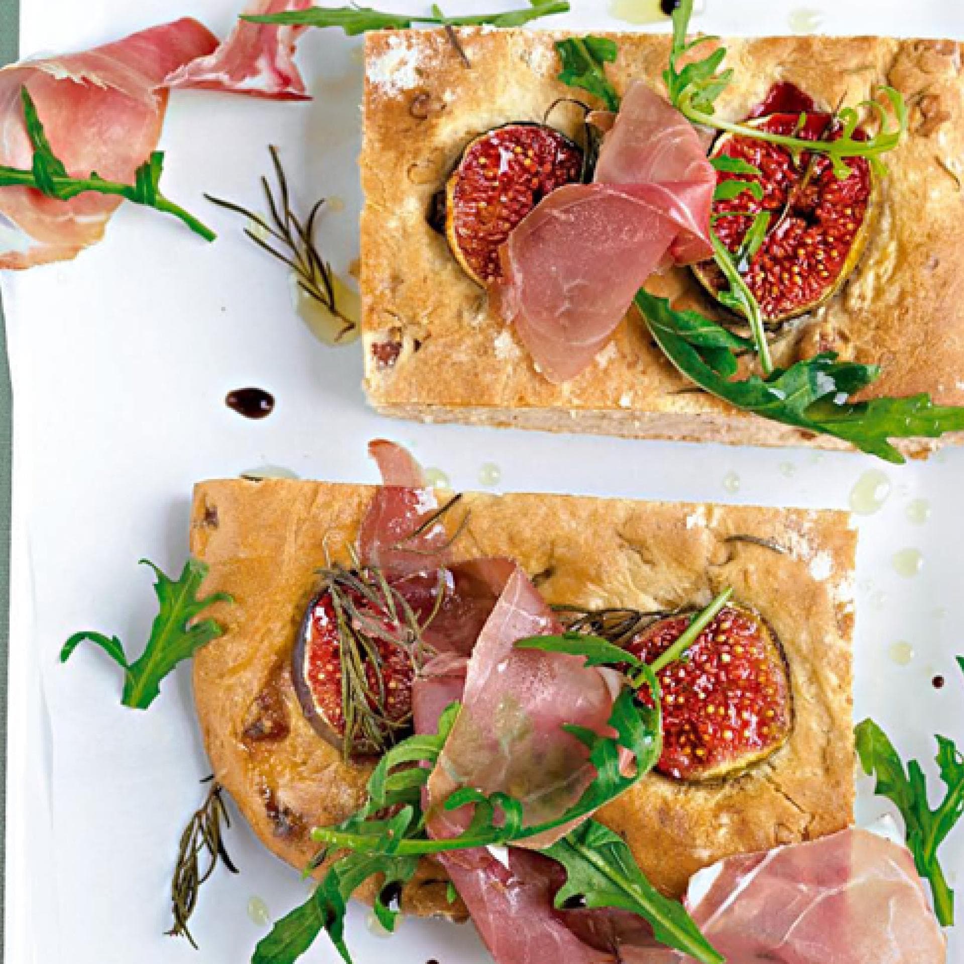 Feigen-Schiacciata - Toskanisches Fladenbrot mit San-Daniele-Schinken