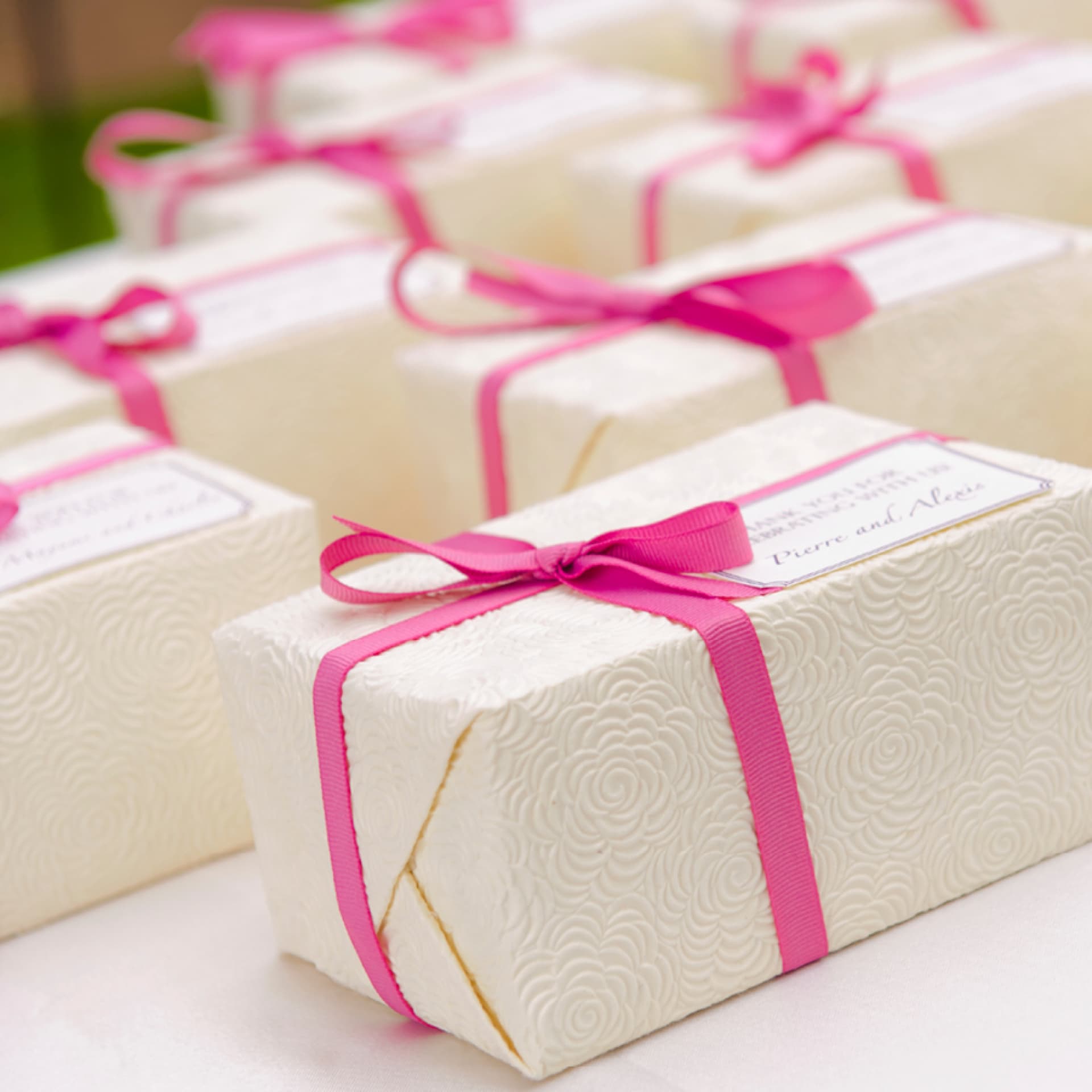 Geschenke für die Hochzeitsgäste Geschenke