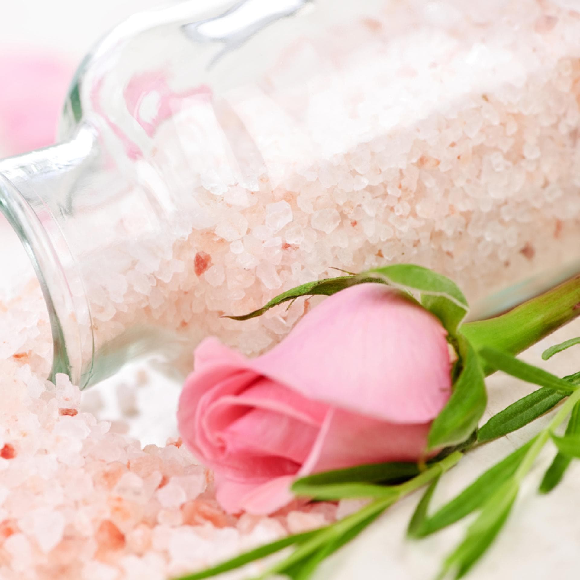 Badesalz mit Rose