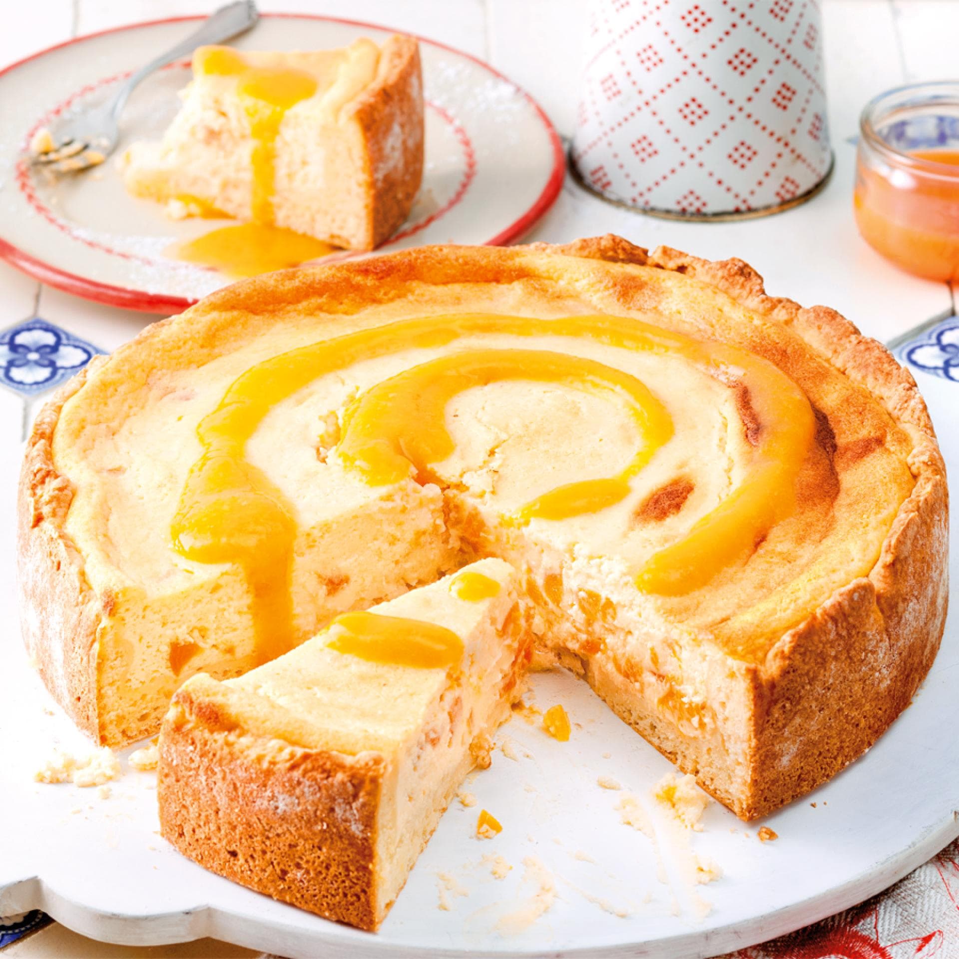 Kalorienarmer Käsekuchen 