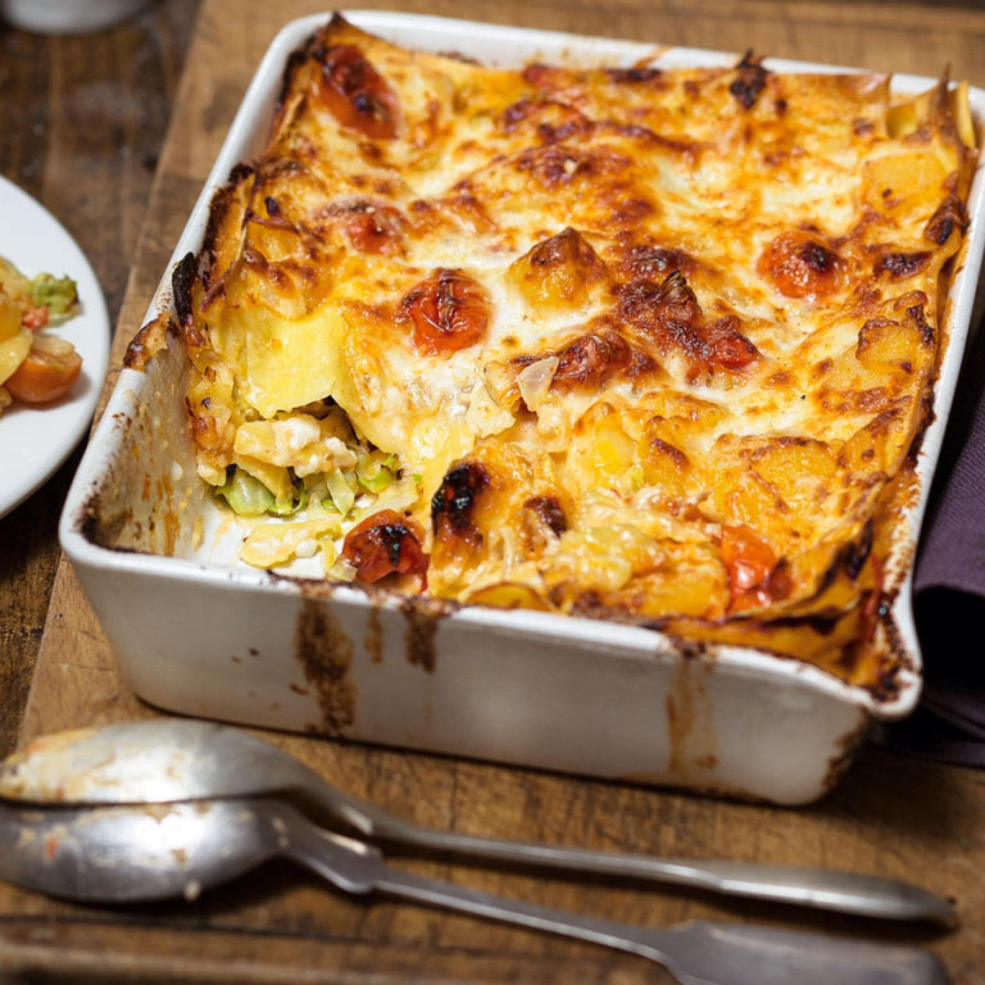 Lasagne mit Spitzkohl Lasagne mit Spitzkohl