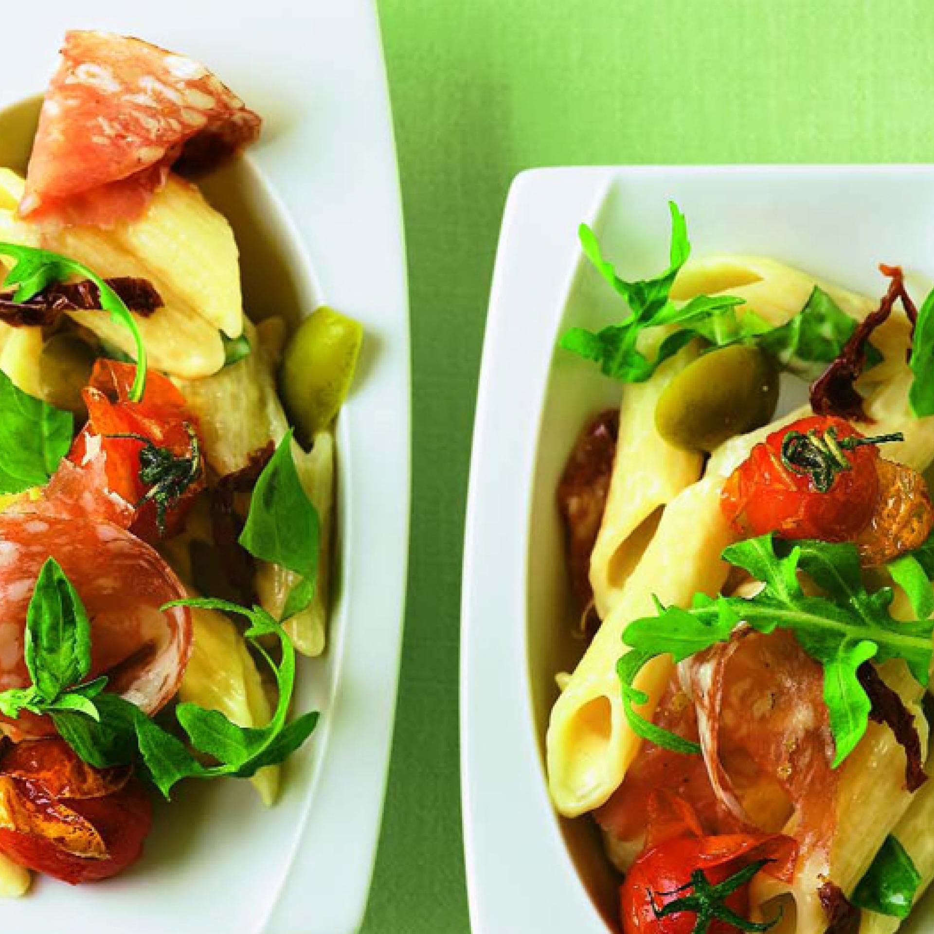 Nudelsalat mit Fenchelsalami Nudelsalat mit Fenchelsalami