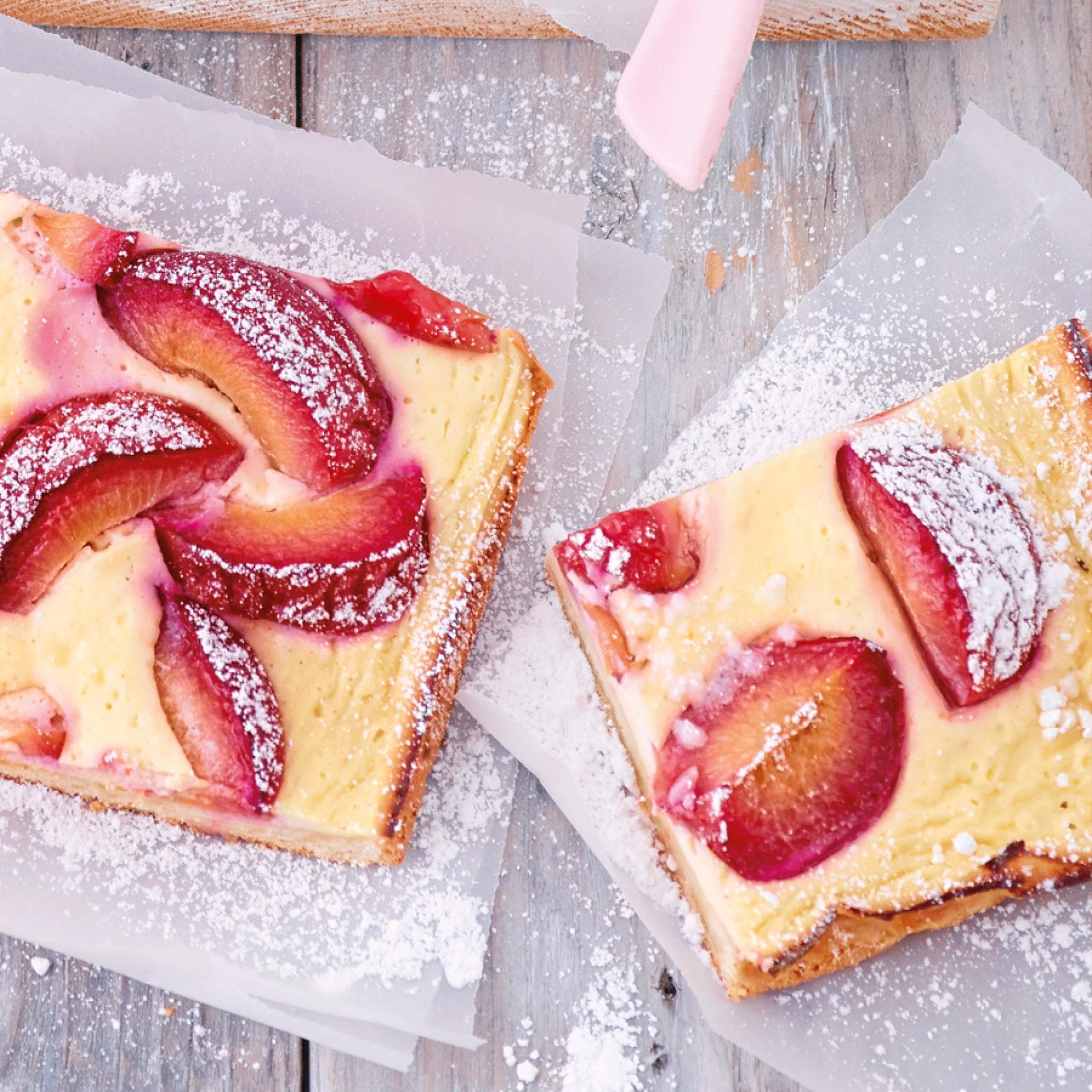 Pflaumenkuchen mit Quark Guss
