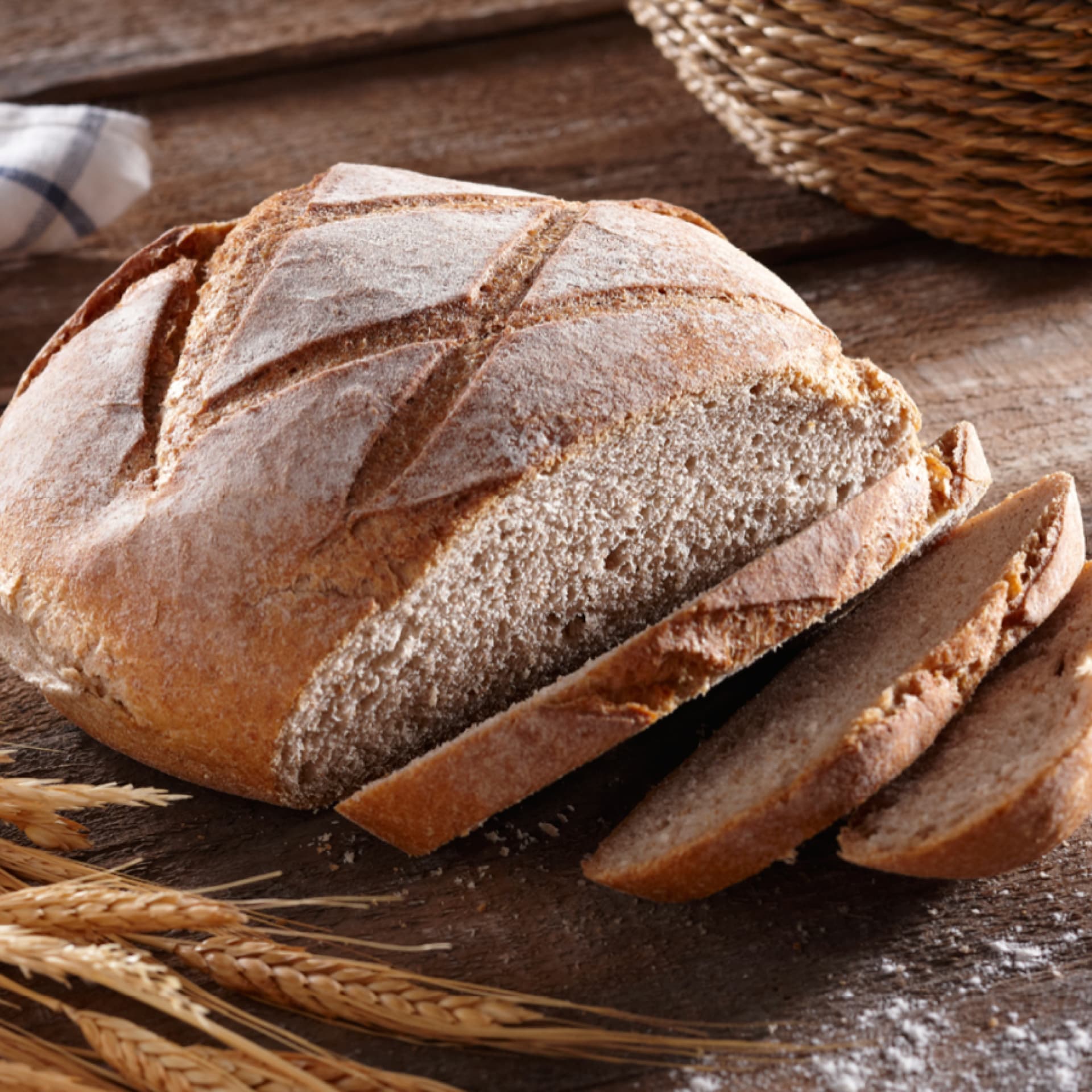 Sauerteigbrot angeschnitten