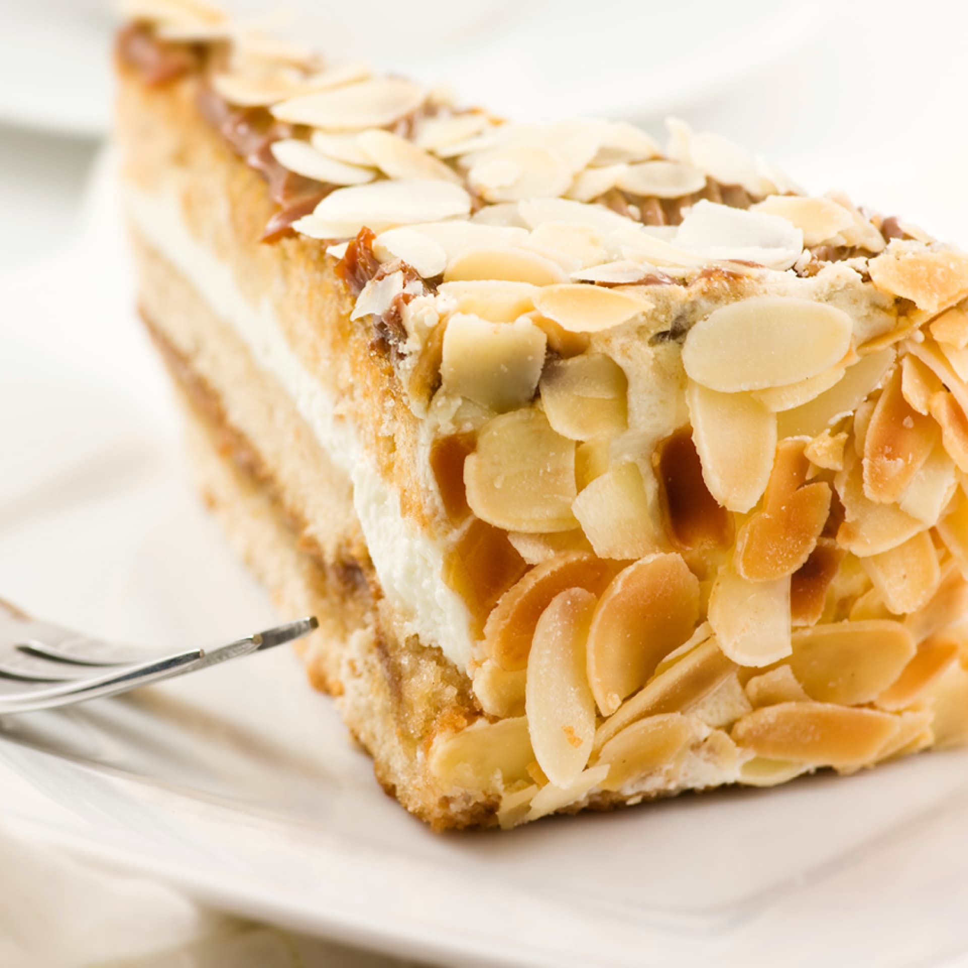Eine schwedische Mandeltorte Das Rezept für die schwedische Mandeltorte finden Sie hier