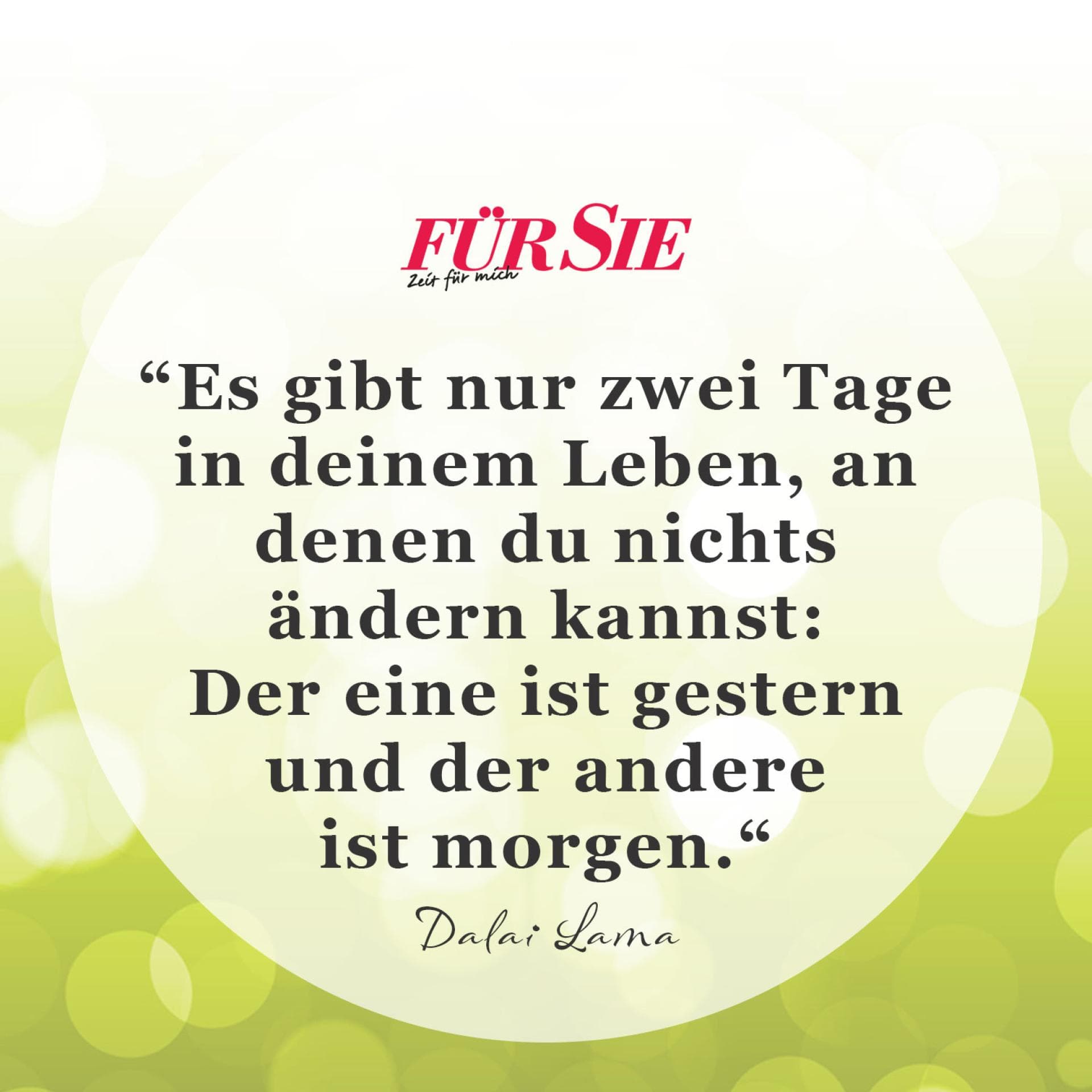 Unser Spruch des Tages für den 6. Mai