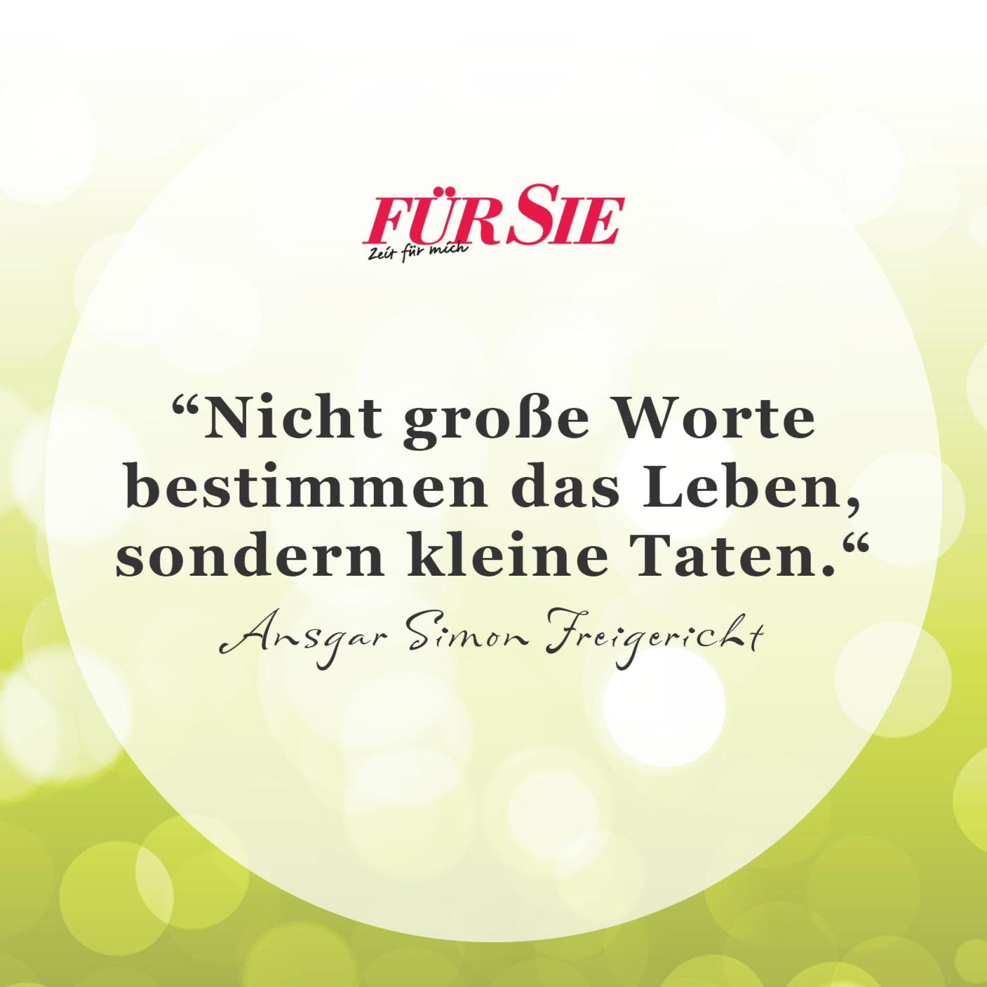 Spruch des Tages für den 22. April Spruch des Tages für den 22. April
