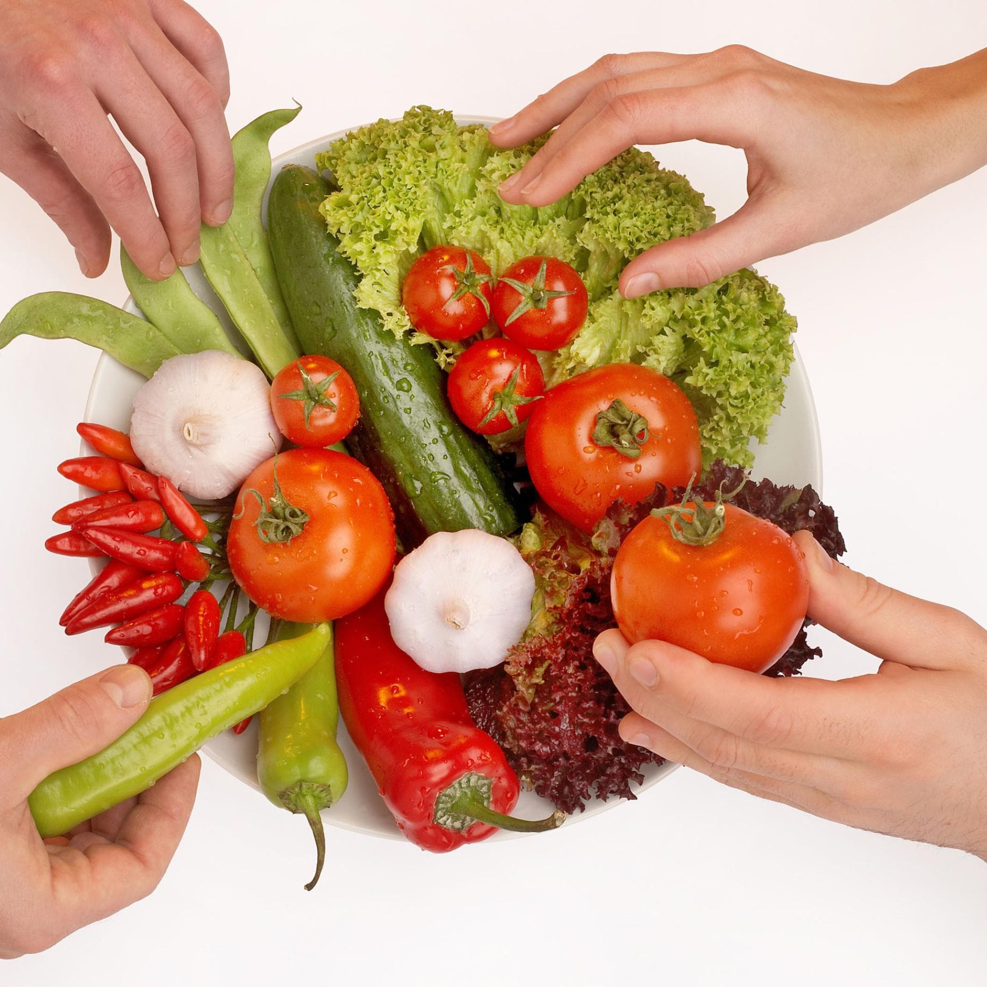 Gemüse - ausgewogene Ernährung Gemüse - ausgewogene Ernährung - Einfache Tricks helfen, sich im Job ausgewogener zu ernähren