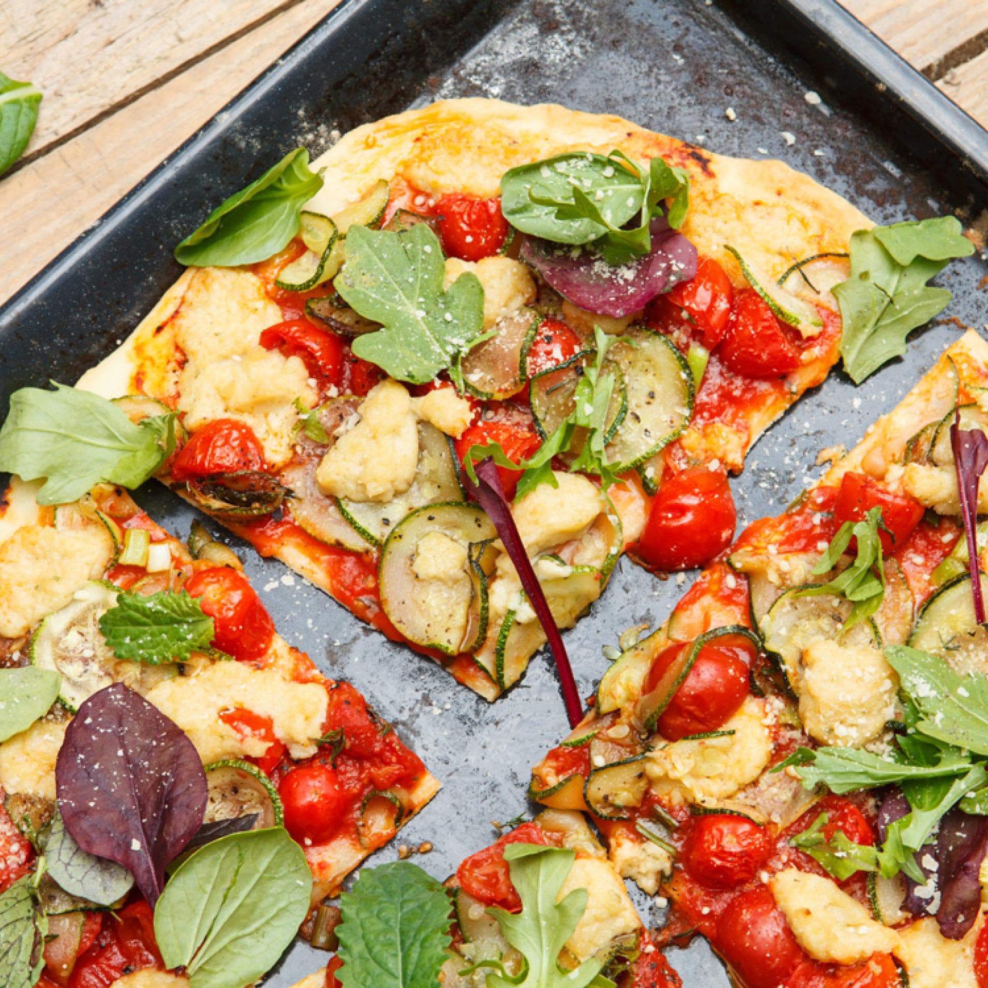 vegane Pizza Blech mit veganer Pizza