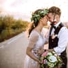 Junges Paar Hochzeit