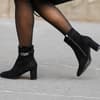 Stiefeletten mit Blockabsatz 