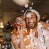 Paar an Silvester 