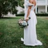 Braut in Kleid 