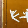 Strichmännchen auf einer Wand