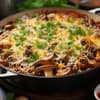 Pilzauflauf mit Kartoffeln und Käse