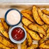 Kartoffelspalten aus dem Backofen
