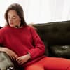 Roter Wollpullover von Lana Grossa