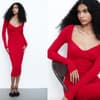Geripptes Strickkleid von H&M