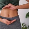Nahaufnahme von einem Bauch. 