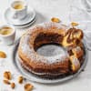 Marmorkuchen kalorienarm mit Mandeln und Kaffee
