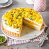 Mangotorte mit Pistazien