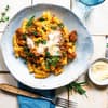 Spirelli mit Zucchini-Hackfleisch-Soße
