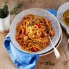 Pasta mit Tomaten-Harissasauce