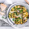 Omelett mit Paptika und Radicchio