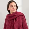 Gestrickter Schal mit Rautenmuster