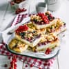 Kuchen mit Johannisbeere und Quark 