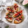 Röstbrot mit gegrillter Melone 