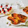Halbzeit-Mini-Pizza und Deutschland-Spieße 
