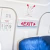 Sitzplatz am Notausgang im Flugzeug