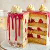 Eisprinzessin-Torte mit Buttercreme und Himbeeren 