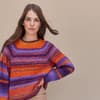 Stricken mit Farbverlaufsgarn - Kostenlose Anleitung für den Top Down-Pullover von Lana Grossa