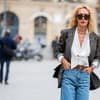 Elina Halimi kombiniert Stiefel zur Culotte