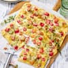 Flammkuchen mit Rhabarber 